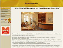 Tablet Screenshot of bornholmer-hof.de
